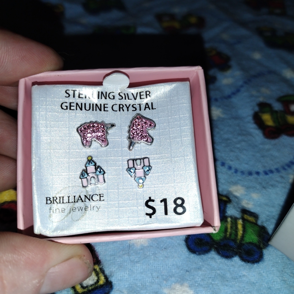 Girl unicorn earrings